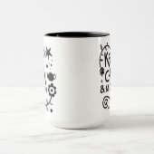 ママも冷静に Trendy Quote マグカップ (中央)