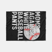 ママをママにママを白売りパンツに対してママをデイママに フリースブランケット (正面(横))