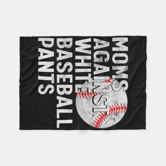 ママをママにママを白売りパンツに対してママをデイママに フリースブランケット (正面(横))