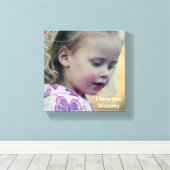 ママを愛してる キャンバスプリント (インサイチュ (ウッドフロア))