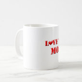 ママを愛してる コーヒーマグカップ (正面左)