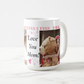 ママを愛して！カスタム2フォトコーヒーマグ コーヒーマグカップ (正面右)