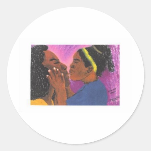 ママを愛して ラウンドシール (正面)