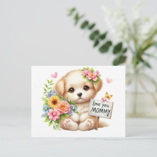 *「ママを愛して – 心からの献上品」* シーズンポストカード (スタンド正面)