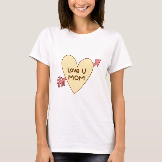 ママを愛して Tシャツ (正面)