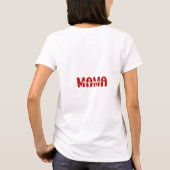 ママを愛して Tシャツ (裏面)