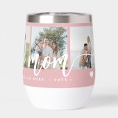 ママを愛する5写真集モダンパーソナライズされた (背面)