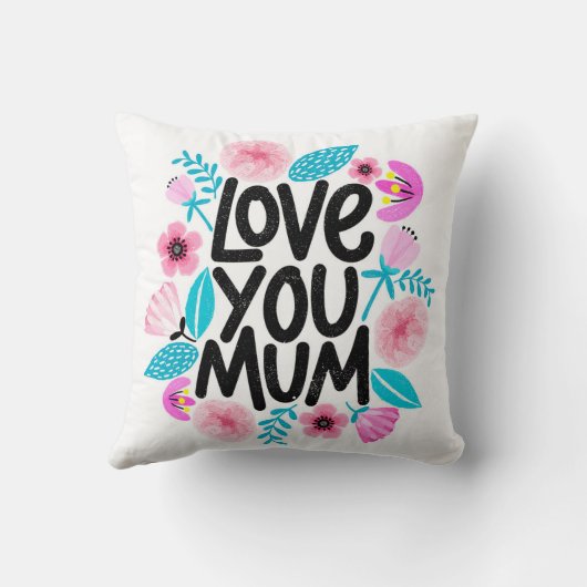 ママを愛する クッション (裏面)