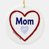 ママを愛する セラミックオーナメント (裏面)