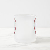 ママを愛する フロストグラスマグカップ (中央)