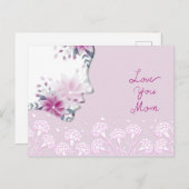 ママを愛する ポストカード (正面/裏面)