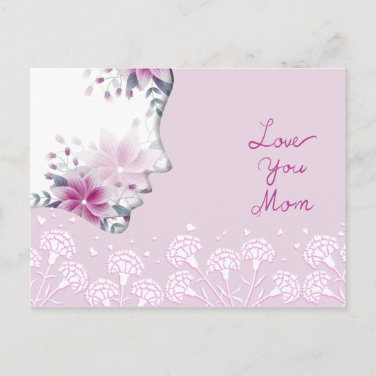 ママを愛する ポストカード (正面)