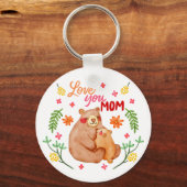 ママを愛する – ママとママの日 キーホルダー (正面)