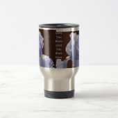 ママを暖かく抱きしめて!ブルーアイリスフラワーマグ トラベルマグ (中央)