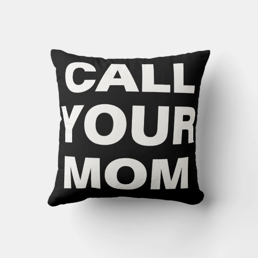 ママを枕と呼おもしろいぶ クッション (裏面)