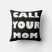 ママを枕と呼おもしろいぶ クッション (裏面)