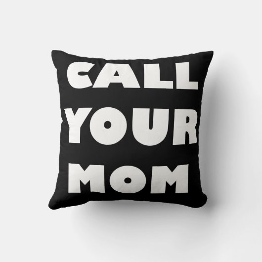 ママを枕と呼おもしろいぶ クッション (裏面)