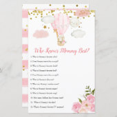 ママを知っているピンクのホットエアバルーン最高の (正面/裏面)