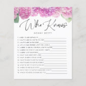 ママを知っているピンクアジサイベビーゲーム (正面)