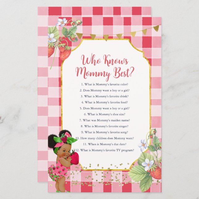 ママを知っているベリーの甘いイチゴ最高の (正面/裏面)