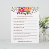 ママを知っている赤ちゃんシャワーゲームフローラ (スタンド正面)