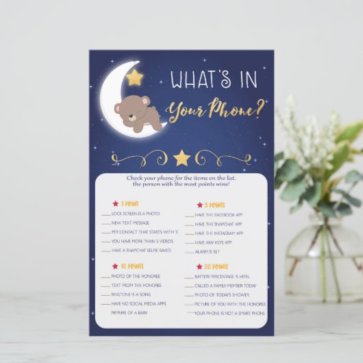 ママを知っている赤ちゃんシャワーゲーム，電話ゲーム (スタンド正面)