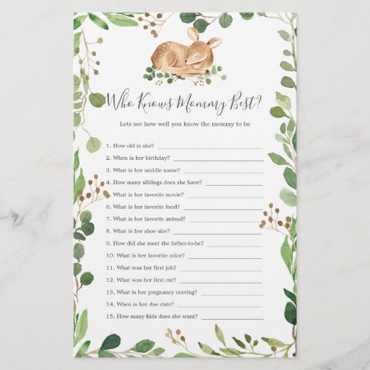 ママを知っている鹿の赤ん最高のだ (正面)