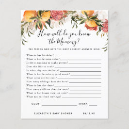 ママを知っている |赤ちゃんシャワーゲーム