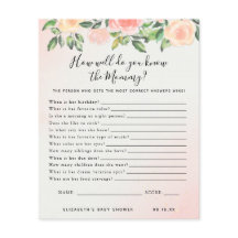 ママを知っている |赤ちゃんシャワーゲーム