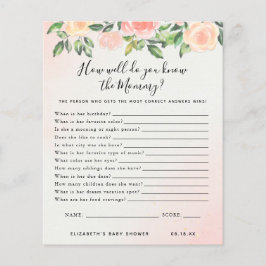 ママを知っている |赤ちゃんシャワーゲーム