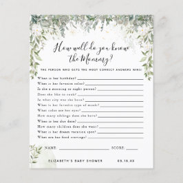 ママを知っている |赤ちゃんシャワーゲーム