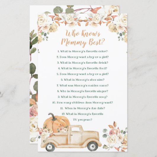 ママを知っ素朴ているピーチパンプキント最高のラック (正面/裏面)