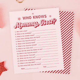 ママを知るクリスマスベビーシャワーゲ最高のーム