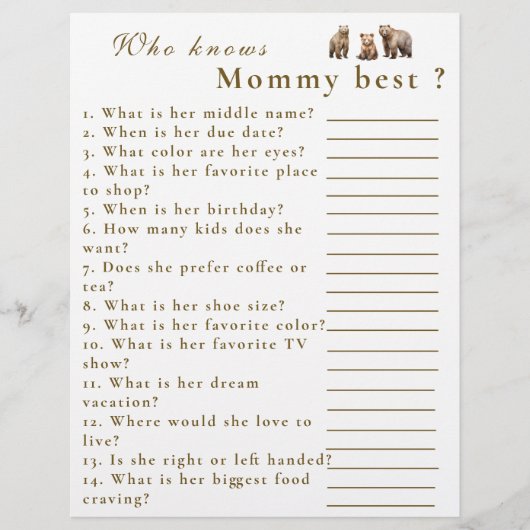 ママを知るベアドベンチャーマウンテン最高のズ チラシ (正面)