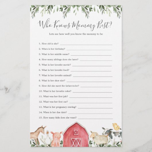 ママを知る家畜の赤ちゃん最高のシャワー (正面)