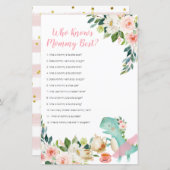 ママを知る恐竜の茶のパーティー最高の (正面/裏面)