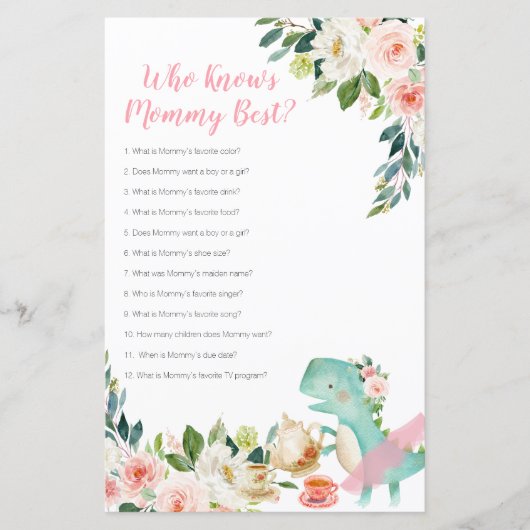 ママを知る恐竜の茶のパーティー最高の (正面)