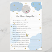 ママを知る月の赤ちゃんシャワーゲームで  チラシ (正面)