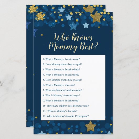 ママを知る月の赤ん坊のシャワー最高の (正面/裏面)