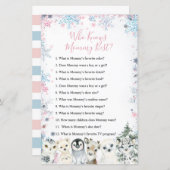 ママを知る森の冬の動物の最高の姿 (正面/裏面)