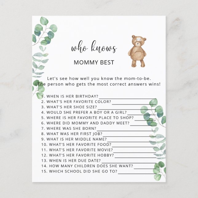 ママを知る熊のフローラ最高の (正面)