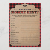 ママを知るLumberjack赤ちゃんシャワーゲ最高のー (正面)