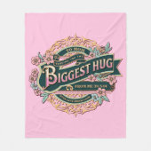 ママを私から最大の抱擁を送る フリースブランケット (正面)
