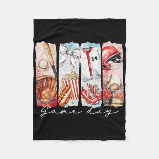 ママを販売コケット弓ゲーム日ママを販売マザー8 フリースブランケット (正面)