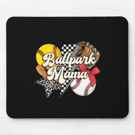 ママを駐車する。ソフトマザー・デイ・ママを売る マウスパッド (正面)