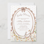 ママアンドベビーグースニュートラルベビーシャワー招待状 招待状 (正面)