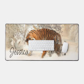 ママアンドベビータイガー デスクマット (キーボード&マウス)