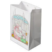 ママアンドベビーバニー抱き枕 ミディアムペーパーバッグ (裏面アングル)