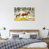 ママアンドベビームース キャンバスプリント (インサイチュ (寝室))