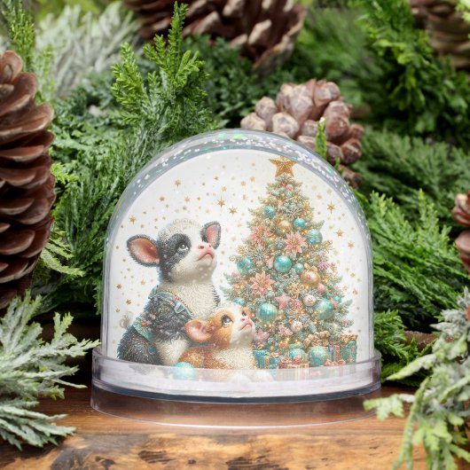 ママアンドベビー牛 (冬)